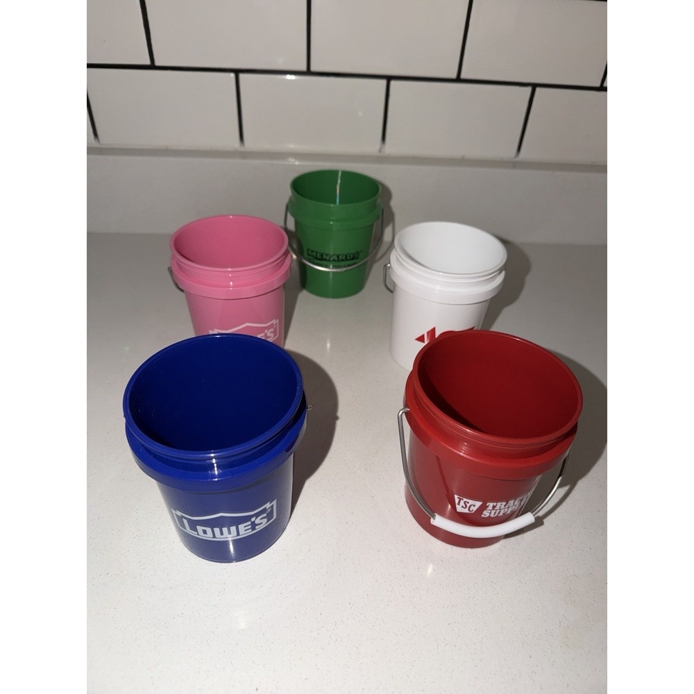 Lowe's Menards Ace Tractor Sup Target MINI BUCKET MINI BASKET TEENY TOTE SET New